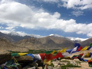 View over Leh from castle