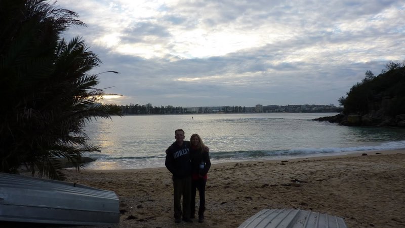 Eric and Est at Manly Beach