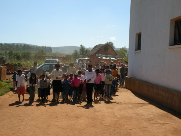 Welcome parade at the Ag School