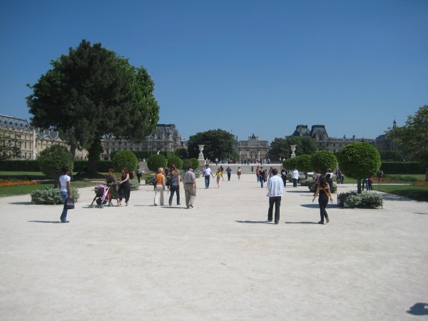 The gardens at the Louvre