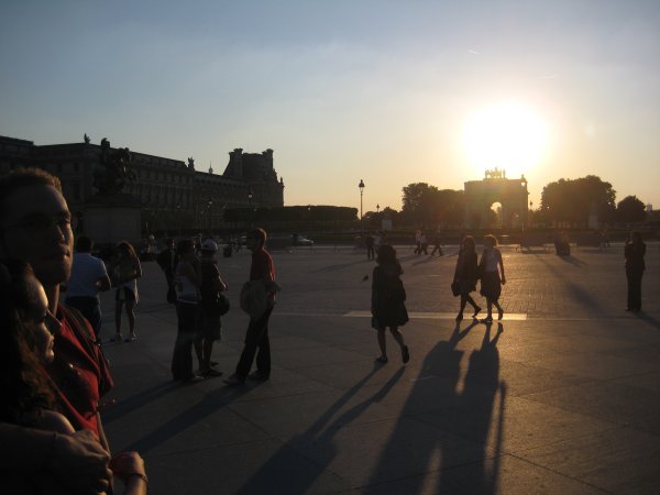 Sunset at the Louvre