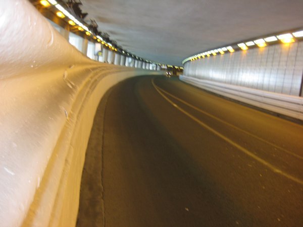 The famous tunnel under the hotel