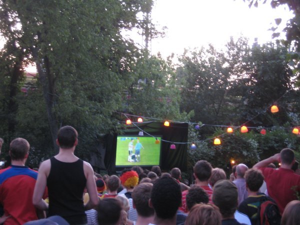 Euro Cup in the beer gardens