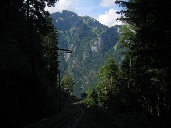 Crossing the Funicular Track