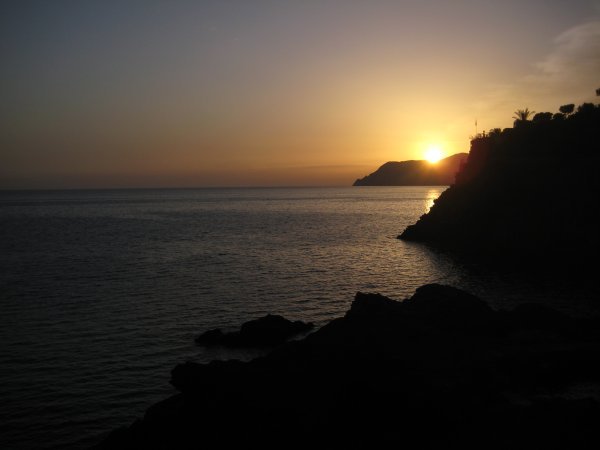 Sunset in the Cinque Terre