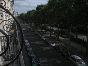 Paris from our hostel balcony