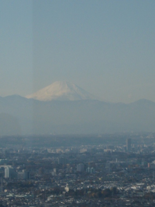 Zooming in on Mount Fuji