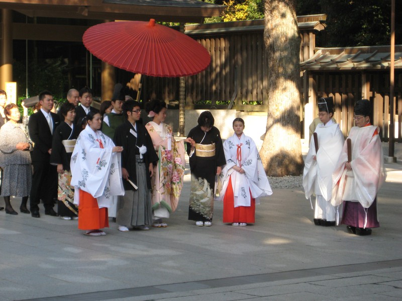 Wedding Procession in the Shrine