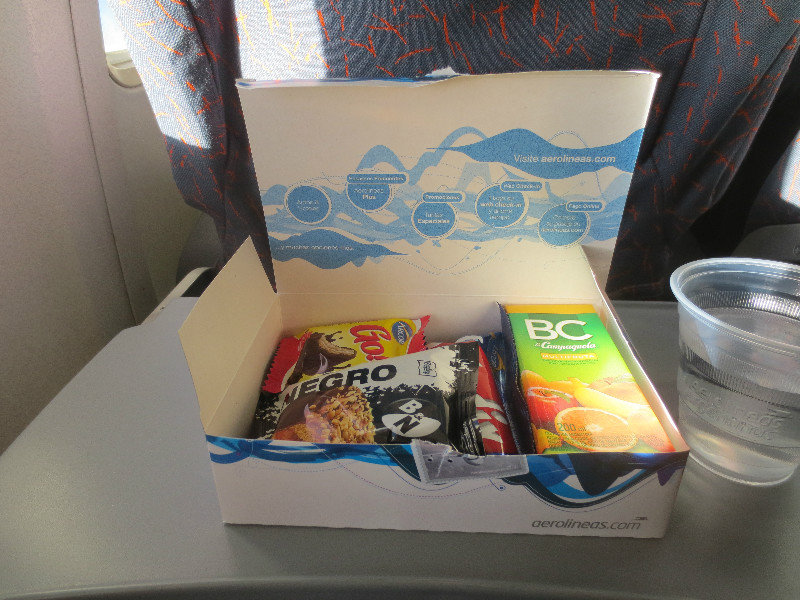 In-flight snack box
