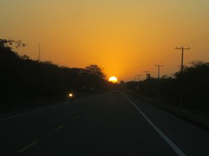 Sunset on the Highway