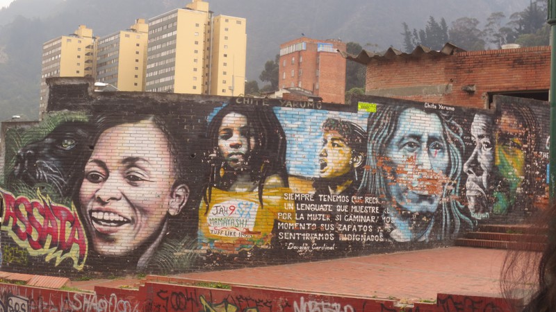 One of the Thousands of Examples of Street Art in Bogota