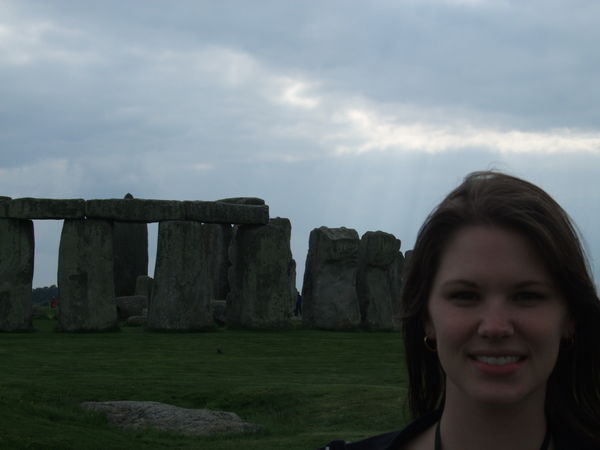 In front of Stonehenge