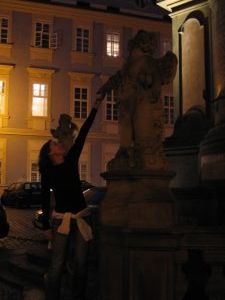 Getting a free dance in Prague