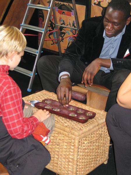 mancala with cocoa beans
