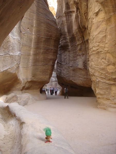 More of the Siq (passageway to Petra)