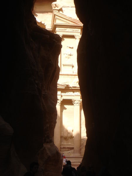 Almost there - Final turn of the corner of the Siq