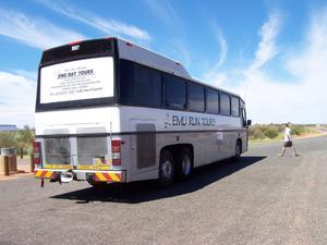 "Our Emu Run Tour Bus"