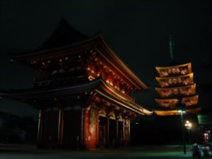 Sensoji at night