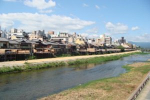 Kyoto's Kamogawa river
