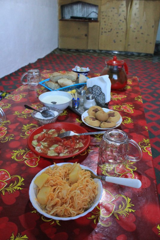 Dinner - our best one in the Pamirs