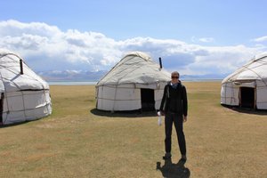 Our yurt camp at Song-Kul Lake