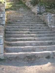 Inca Stairway, southern part Isla del Sol
