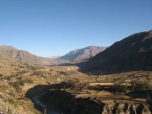 Colca canyon in the early morning