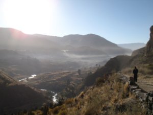 Colca canyon in the early morning