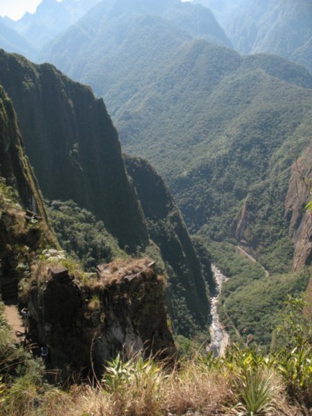 Start of the hike up Huayna/Wayna Picchu 
