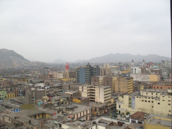 Overlooking Lima from our accommodation