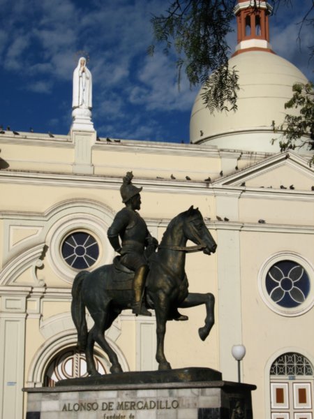 Loja church statue detail