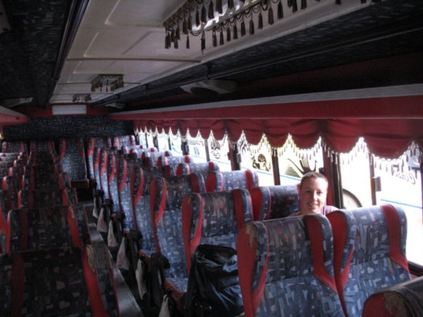 First on the bus to Otavalo