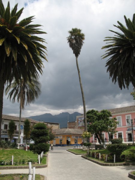 View from main plaza, Otavalo