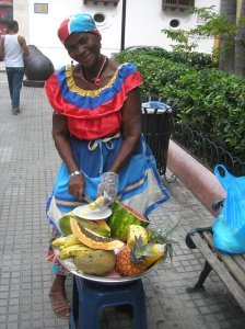 Street fruit seller