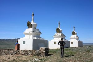 Stupas in the middle of nowhere