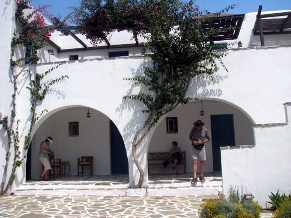 The hotel room at Naxos