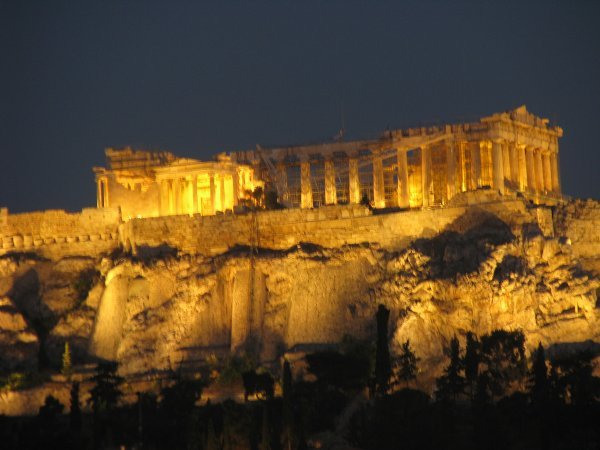 The Acropolis at night