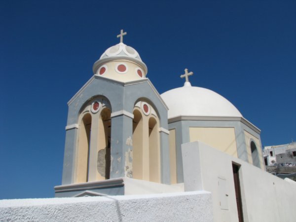 Firostefami church domes