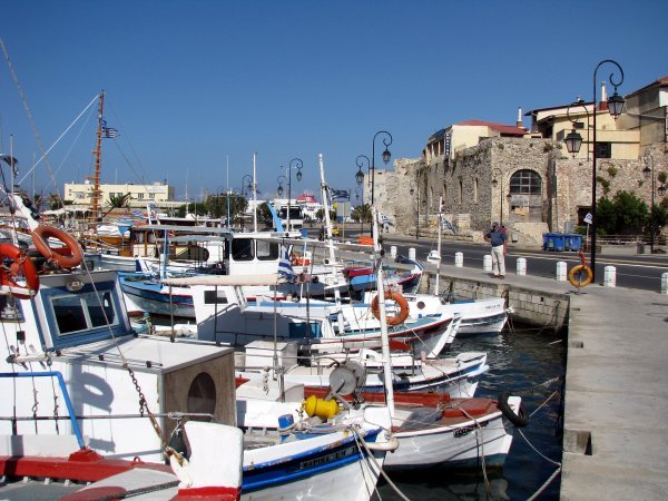 Fishing boats in Iraklion harbour 