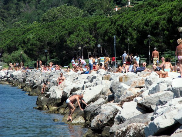 The beach at Trieste