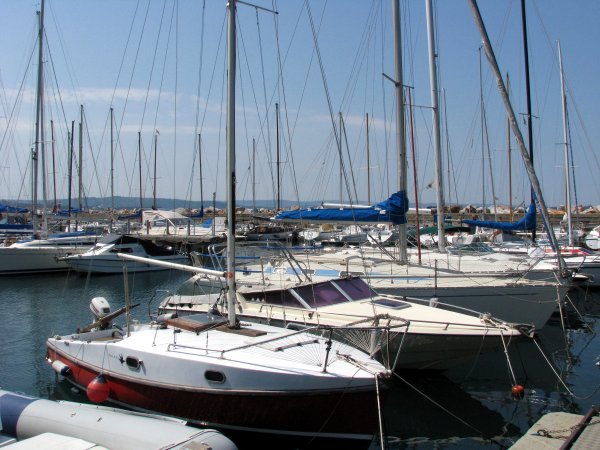 Boats in harbour in Trieste