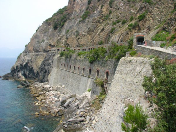 The tunnel of love is part of the walk from Riomaggiore to Manarola