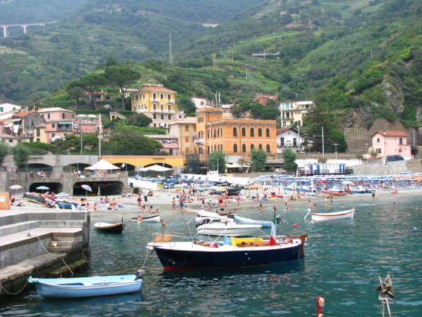 Monterosso from the wharf