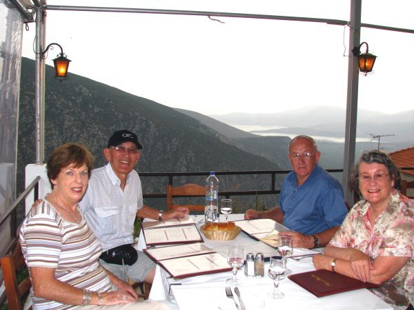 Dinner at the Top of the Town in Delphi