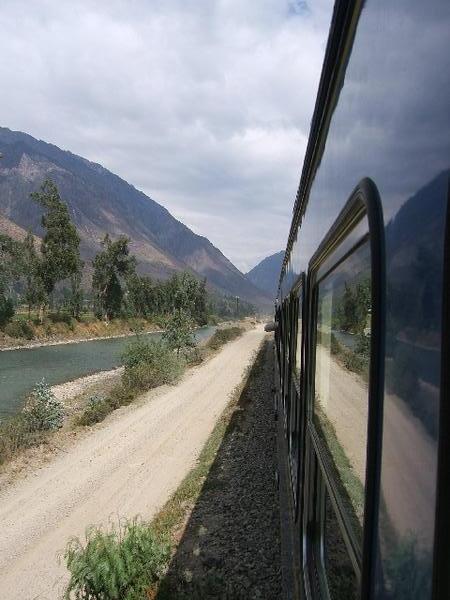 Views of the train to Macchu Picchu