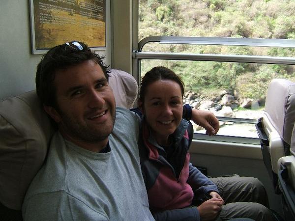 Jay & Ella on the train