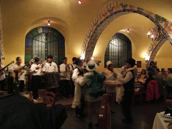 Local musicians and dancing