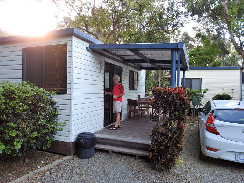 Our cute cabin at Coffs Harbour