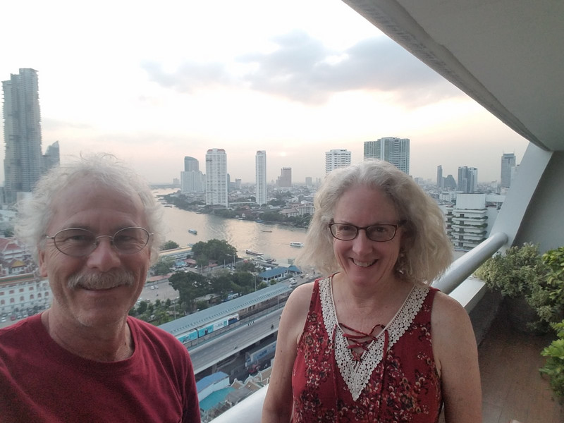 Loved our balcony view in BKK