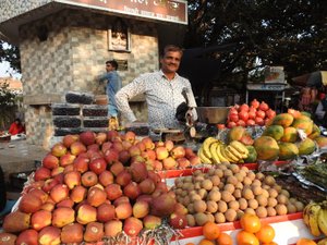 Fruit stand in Bundi